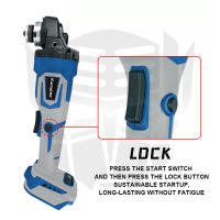 Kamolee M14 Mezcladora De Ángulo Inalámbrica 125MM/100MM 18500RPM 3 Velocidades Compatible Con Batería Makita 18V Herramienta De Corte Potente Para DIY - details 2