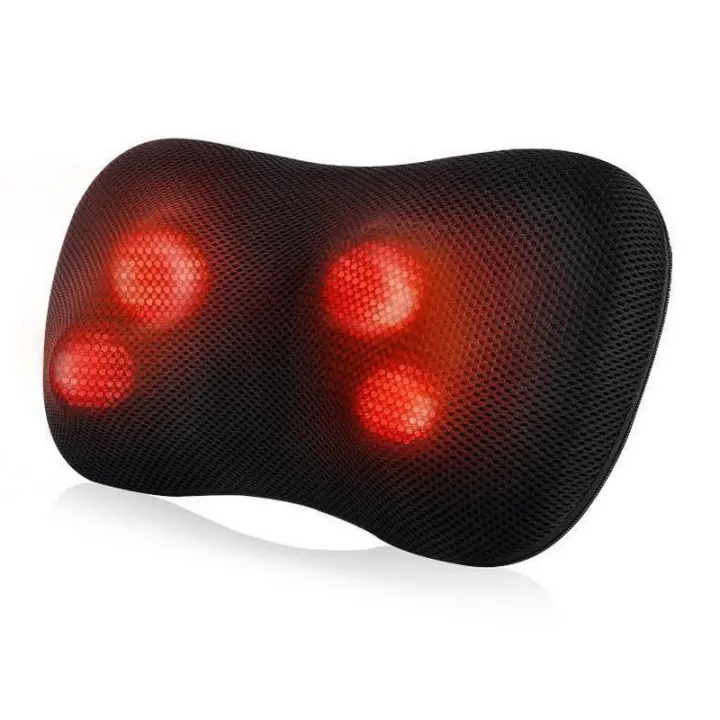 Masajeador de Cuello y espalda, Cojín de Masaje Relajante con función de Calor y rotación de 360 °, MaxKare XKMP 142A, Shiatsu para Hombres y Espalda, Incluye cinturón de extensión, Masaje PARA EL Cuello - 1