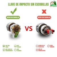 Pistola de Impacto de 1/2" a batería 21V Linea Hd; Motor sin escobillas; 2 baterías de litio; Potencia de 700 n.M reales. - details 2