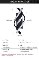 Lámpara De Pared LED Moderna Para Decoración De Hogar Y Habitaciones Iluminación Blanca Y Negra Para Sala De Estar Y Dormitorio - details 7