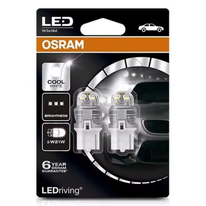Bombilla para Automóvil OS7905CW-02B Osram W21W 2W 12V 6000K (2 Piezas) - 1