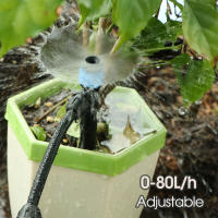 Garden 13cm Palillo De Riego Con Rosca 360 Grados Rotativo Boquilla Vórtice Emisores Para Tubo De Agua 1/4 Plántulas Macetas Derramador - details 1