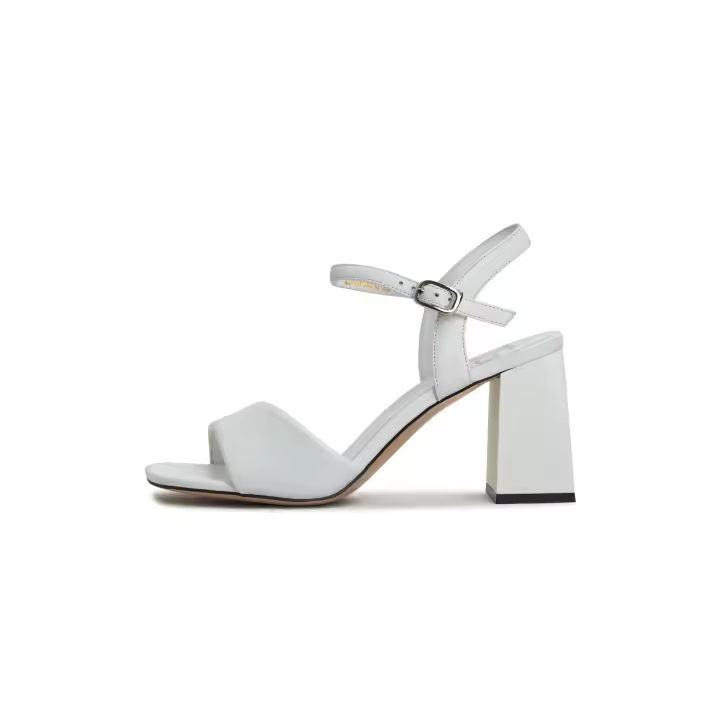 Block Heeled Sandals Aina - White Sandals block-heeled-sandals-aina-white Cesare Gaspari - 1