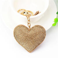 Llavero De Corazón De Cuero Con Borla Y Diamantes Para Mujeres Y Niñas Accesorios Para Bolso Y Mochila Llavero Clásico De Forma De Corazón - details 11
