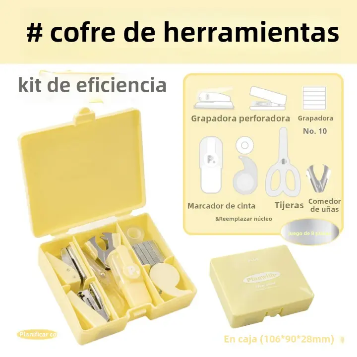 Mini Prensa Para Papel Y Clavija Máquina De Tiras Multifuncional Para Scrapbook Herramienta Esencial Para La Escuela Suministros Para Estudiantes - 1