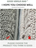 Alfombra Antideslizante De Baño Ultra Gruesa Y Densa De TPR Alfombrilla Para Puerta Y Entrada Alfombra De Sala De Estar Y Dormitorio Resistente Al Agua Y a La Paja Para Adultos - details 7