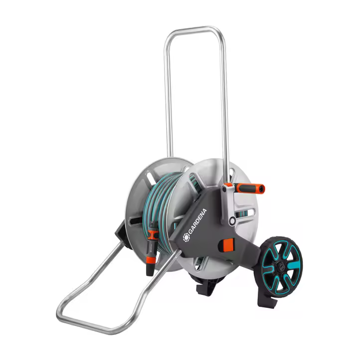 Gardena - Carro Metálico con Manguera ø15mm 25m - 1