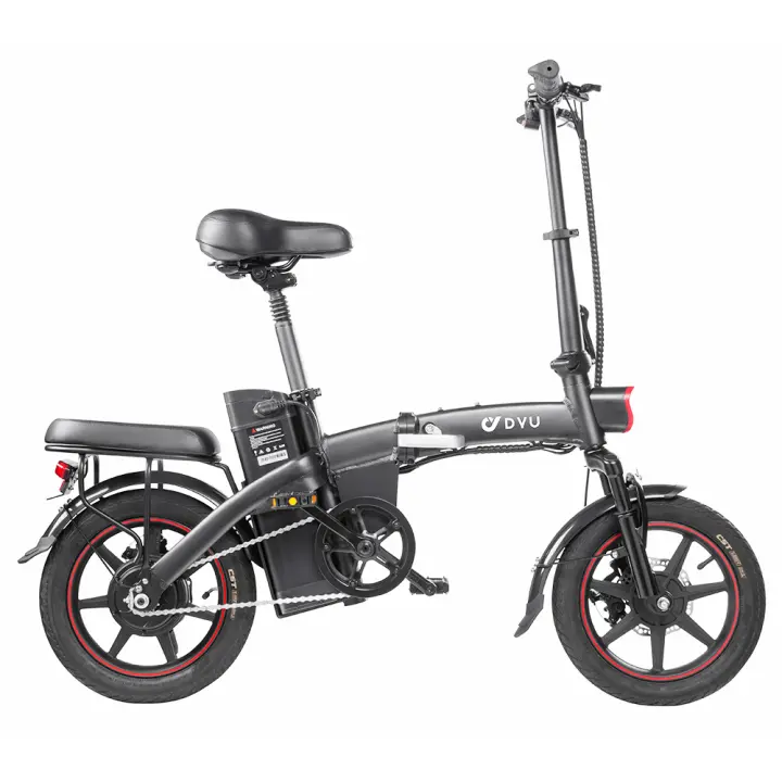Bicicleta  Electricos Adultos Plegable Freestyle DYU A1F Pro, motor de 250W, BateríA De Bicicleta EléCtrica 48V 7.5Ah, neumático 16 pulgadas, velocidad máxima de 25km/h, alcance máximo de 40km, frenos de disco delanteros y traseros, pantalla LCD Ebike - 1