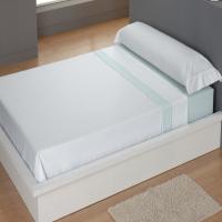 CARPE DIEM Juego de Sábanas de Microfibra Estampada Mod. ELISABETH Color Aqua- Conjunto de Ropa de Cama 3 o 4 Piezas para Cama 90, 105, 135, 150, 150/160 (2 Almohadas)  y 180 cm, Suaves, Transpirables  Válidos para Colchones hasta 28 cm de Grosor - details 0