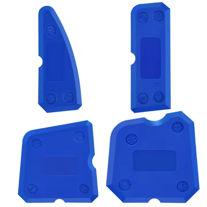 Kit De 4 Herramientas Para Sellar Juntas De Silicona Espátula Repartidor Limpiador De Bordes Para Azulejos Y Reparación - 1