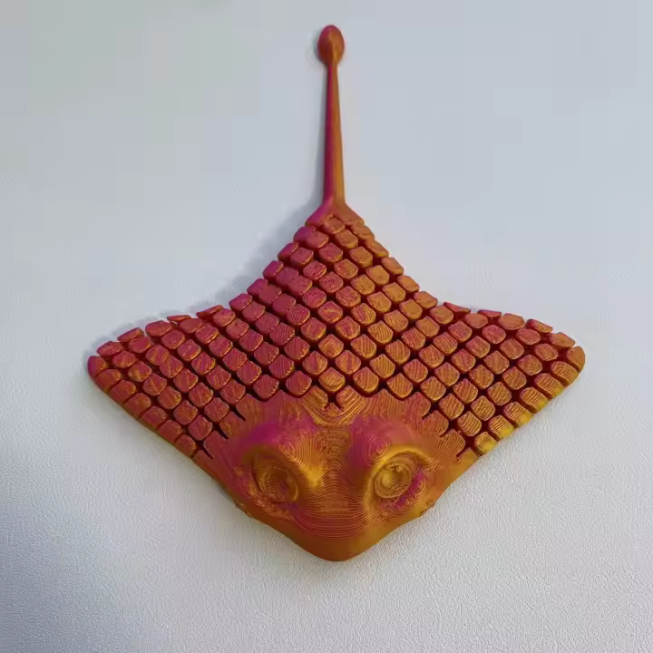 Decoración 3D De Rayo Manta En Estilo Estereoscópico Animal Oceanográfico Regalo Creativo Hecho a Mano Para Descompresión - 1
