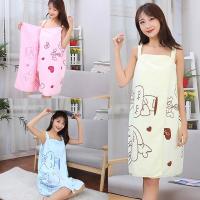 Toalla De Baño Rápida Para Mujer Y Dama Vestido De Playa Spa Nocturno Textil Doméstico Absorción Rápida Microfibra - details 2