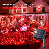 Cadena De Luces Solares Impermeable Para Exterior Con Hilo De Cobre 8 Modos Luz De Cuento Ideal Para Jardín Navidad - details 3