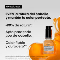 Pack L’Oréal Professionnel Serie Expert Metal Detox – Champú 300ml + Mascarilla 250ml + Aceite Concentrado 50ml – Protección del Color, Anti-Rotura y Detox del Metal - details 2