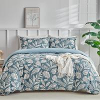 Double Duvet Cover Set, 240 x 220 cm, 3-Piece Microfibre Duvet Cover Set with Paisley Pattern, Including 1 Duvet Cover 240 x 220 cm and 2 Pillowcases 50 x 80 cm, Paisley Light Blue - details 0