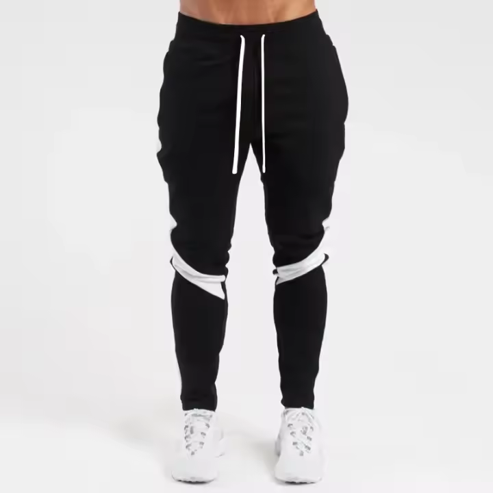Pantalones De Jogging Para Hombre Pantalones Deportivos Fitness Estilo Delgado Azul Oscuro Con Bolsillos Cierre Con Cordón - 1
