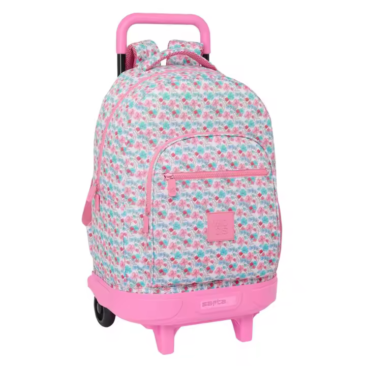 Mochila Grande con Ruedas MOOS "FLORES" 33X45X22 CM (Safta 612418918) - 1