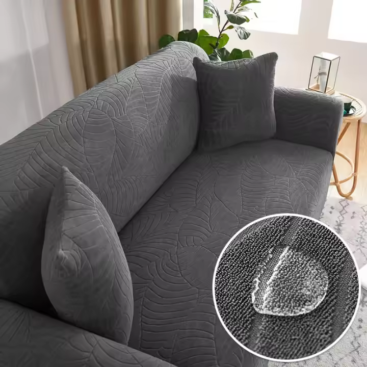 Fundas de sofá impermeables para sala de estar, cubierta gruesa de Jacquard para sofá esquinero en forma de L, 1/2/3/4 - 1