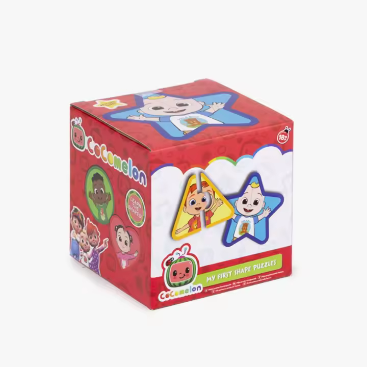 COCOMELON - Cubo con Puzzle Cocomelon - Incluye 5 puzzles de 2 piezas cada uno - Para los más pequeños -  Mayores de 18 meses - RMS - 1