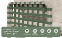 Conjunto de salón de Jardín (4-5 plazas), Conjunto de muebles de Jardín de cuero Verde, Moderno conjunto de sofá de exterior con todos los muebles de asiento y Zapatos, Conjunto de balcón, jardín y Terraza, color albaricoque - details 4