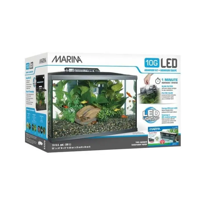 Kit Acuario Marina (agua dulce) 10G Led 38 litros - 1