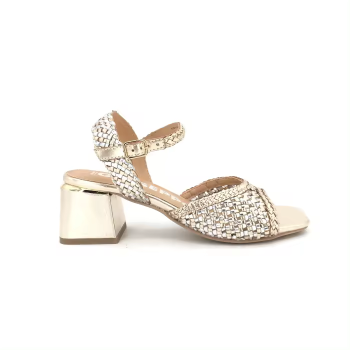 Sandalia de Gioseppo para mujer, mod.72292, Sandalia con tacón ancho cuadrado con tira trenzada y hebilla ajustable - 1