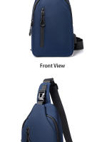 Bolso De Hombro Para Hombre Casual Impermeable Y Resistente Al Desgaste Con USB Recargable Y Compartment Interior Bolsa De Pecho - details 26