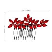 Peine del pelo de la boda peine lateral del pelo Rhinestone Headwear para las damas de honor de la novia - details 0