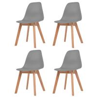 vidaXL Sillas de comedor 4 unidades plástico turquesa en color Tuquesa/Negro/Blanco y más | cómodas modernas ergonómicas para comedor cocina salón hogar - details 3