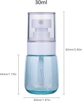 Botella de spray de niebla, botella de spray de viaje vacía de plástico transparente reutilizable para skinare loción/MAQUILLAJE spray/perfumes/cosméticos (30ml) - details 0
