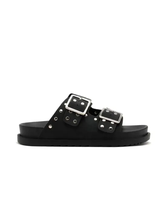 Sandalias Gioseppo Tachas Alburg Mujer Negro - 1