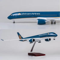 Modelo De Avión Airbus A350 Vietnam Airlines a Escala 1/142 De 47CM Con Luces Y Ruedas Material De Resina Colección De Regalos Para Hombres Y Mujeres Adultos - details 4