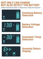 Cargador De Batería 12V6A Para Coche/Moto Con Pantalla Digital Protección Contra Inversión Adecuado Para Baterías De Plomo-Acidez Enchufe Europeo - details 5