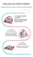 Alfombra De Juego Para Bebé Tummy Time Actividad Juguete Fitness Regalo Para Recién Nacidos 0-36 Meses Tapete De Arrastre Educativo Y Deportivo Para Niños Y Niñas - details 5