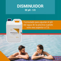 Disminuidor de pH en piscina  Líquido utilizable en equipos  Env de 5 lt  PISCIHOGAR VIDA PARA TU HOGAR t - details 5
