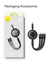 Cable De Carga Retráctil 100W/66W 3 En 1 USB Para MacBook Samsung Xiaomi Y iPhone 14 Cable Tipo C De Baseus Con Corriente Máxima De 5A Material TPE/TPU - details 22