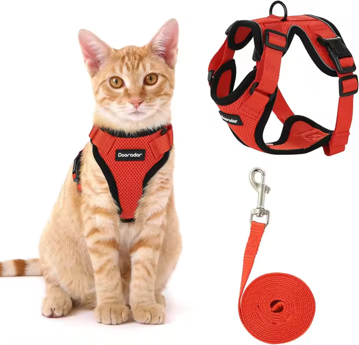 Correa De Tracción Para Gatos Transpirable Con Ajuste Y Antideslizante Chaleco Estilo Cuerda Adelantable Ultrafino Para Verano - 1