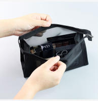 Bolsa De Viaje Para Cepillos De Maquillaje Capacidad Grande Diseño De Malla Portátil Y Sencilla Para Almacenamiento De Maquillaje Y Bolígrafos - details 6