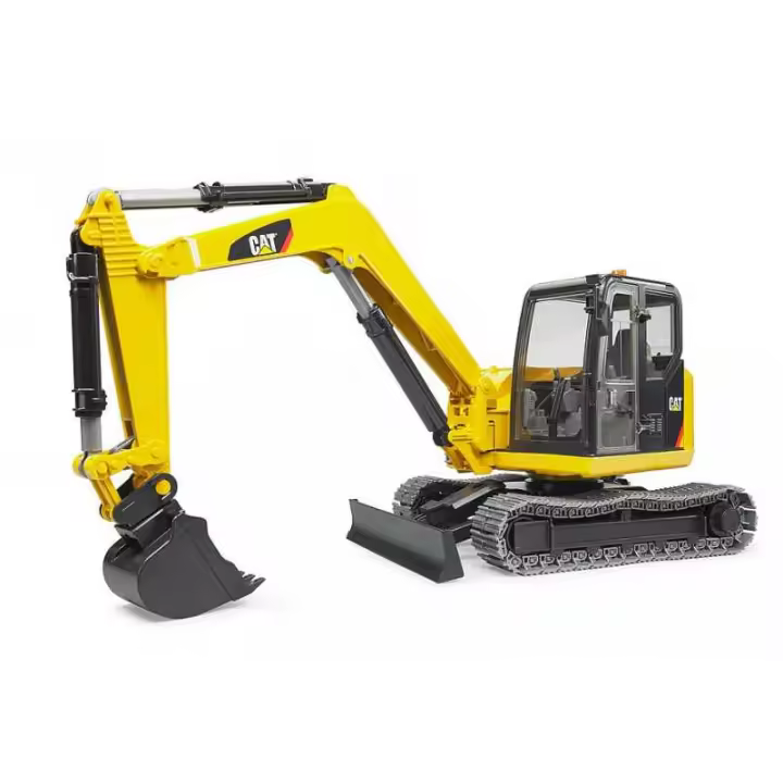 Bruder Excavadora Cat Mini - Tamaño Real en Miniatura - Juguete Realista de Construcción - 1