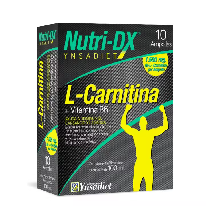 Nutri-Dx L-Carnitina +Vitamina B6 10 Ampollas - 1