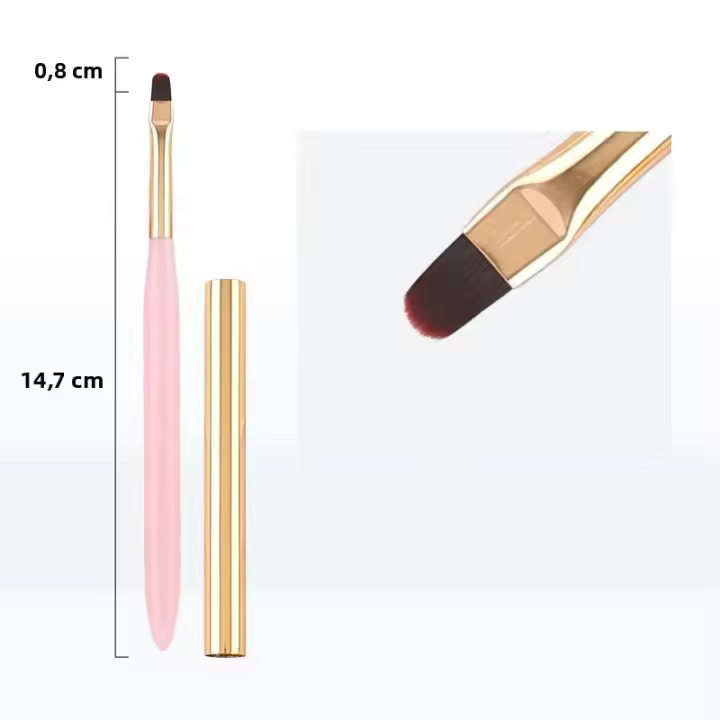 Set De Pinceles Para Uñas Rosa 8 Estilos Línea De Arte Pincel Delgado Para Acrílico Y Gel UV Herramientas De Manicura - 1