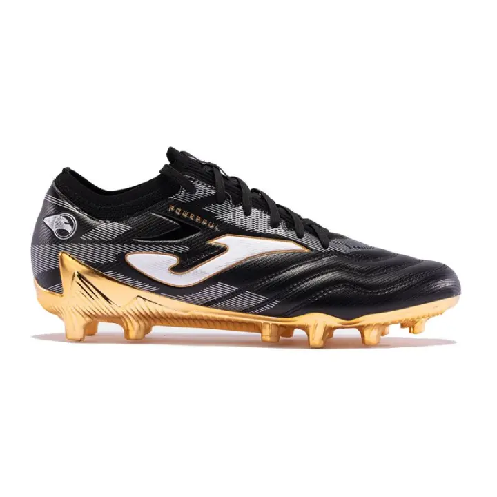 Joma Botas De Fútbol Joma Powerful Cup 2401 Negro Oro Firm Ground - 1