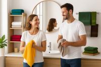 Juego de Toallas Lavabo 50x100cm - 100% Algodón 450g/m² de Alta Calidad – Suaves, Duraderas y Absorbentes – Toallas Baño y Mano para Lavabo, Gimnasio, Apartamento Turístico o Aseo - Calidad Premium - Alta Resistencia - details 2