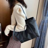 Bolso De Hombro Para Mujer De Gran Capacidad Con Manija Oxford Y Cierre De Cremallera Estilo Casual Color Sólido Bolso De Compras Para La Calle - details 5
