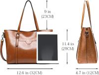 Bolsos de Mano para mujer de cuero elegante de gran capacidad Retro Vintage with Superior ASA - details 2