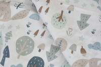 LALA - Sábana de Cama para Bebe, ropa de Cama para niños, Funda de Cama para niños, Algodón Puro, Sábana de Algodón Puro para niños Pequeños, Oso polar Azul, - details 5