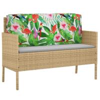 Cojín Exterior vidaXL Estampado Tropical Poliéster 120 x 12 x 40 cm - details 2