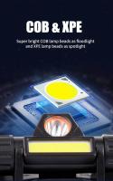 Linterna Frontal LED Recargable Impermeable Con Imán Ligera Ajustable Para Camping Ciclismo Correr Pesca - details 1