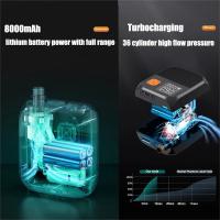Portable Electric Air Pump 20PSI Wireless SUP Pump Rechargeable 8000mAh Battery Pump with LED Lighting For Car Paddle Boards Kayaks - details 9