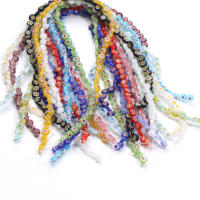 48pcs Bolas De Vidrio Planas Y Redondas De 8mm Multicolor Murano Para Fabricación De Joyas Pulseras DIY Accesorios - details 3